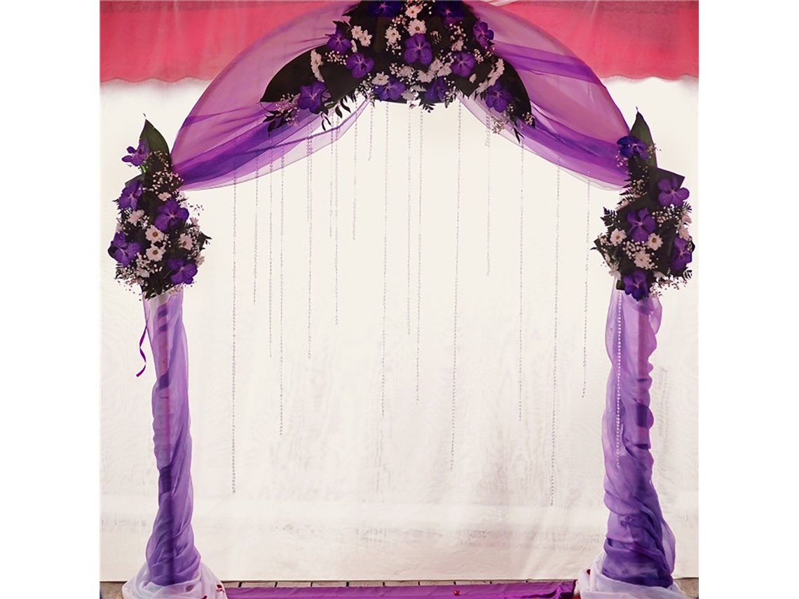 Cortina De Chiffon Ins (pode Ser Misturada Com Duas Cores, Adequada Para Cenas Externas) Eoocoo