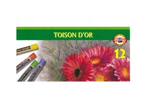 Koh I Noor, Conjunto De Lápis Pastel Toison Dor, 12 Cores