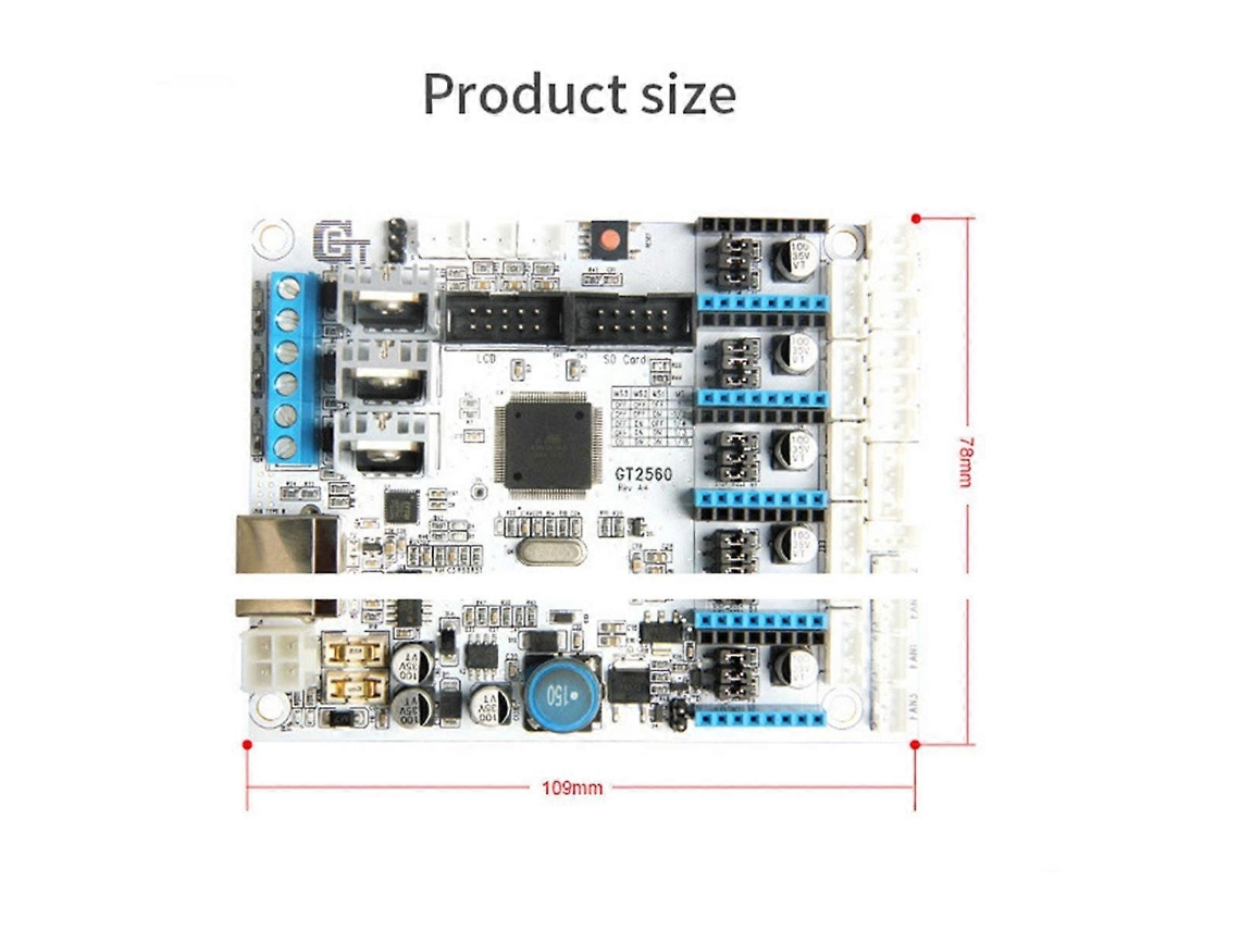 Placa De Controle Da Impressora 3d Gt2560 Mais Potente Que E Ramps 1.4 Aquaforge