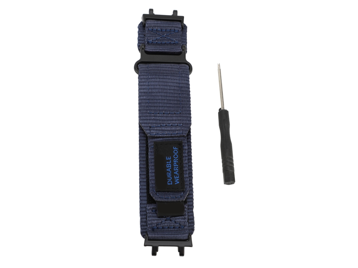 Cinto De Nylon Esportivo Para Relógio Huami T Rex 2 Azul Noturno