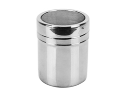 Nova Line pote de Aço Inoxidável com Malha Fina para Açúcar em Pó Canela Cacau Temperos 6.5x11cm