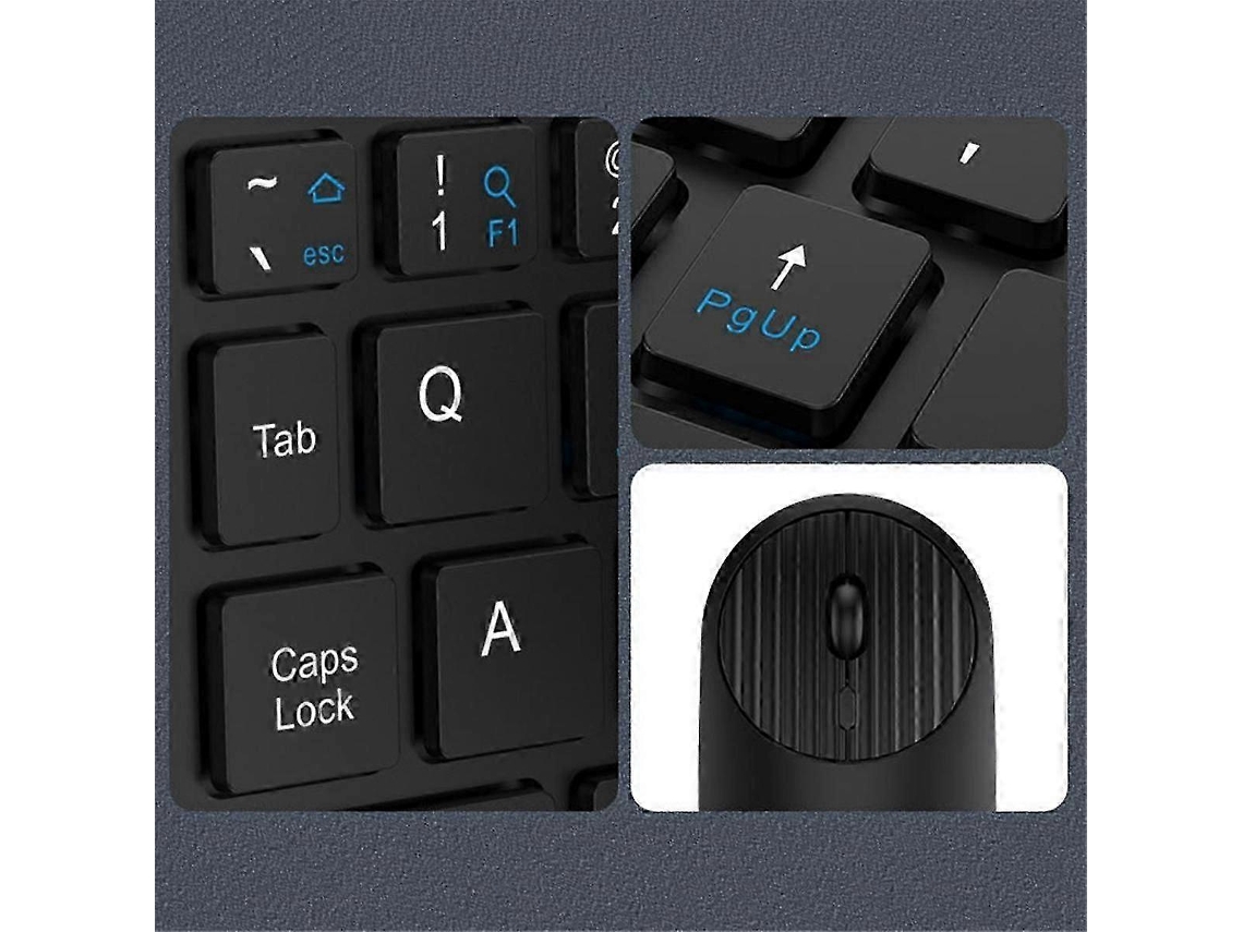 Conjunto De Teclado E Mouse Sem Fio Bluetooth 2.4g Com Carregamento Tipo C, Compatível Com Celulares E Tablets, Teclado Dobrável A Nostalgia88