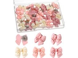 Conjunto De 30 Alfinetes Em Formato Laço Para Pendurar Fotos Paredes,