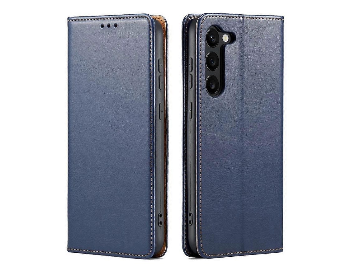 Capa Para Celular Fierre Shann Em Couro Pu Com Textura Para Samsung Galaxy S25 5g