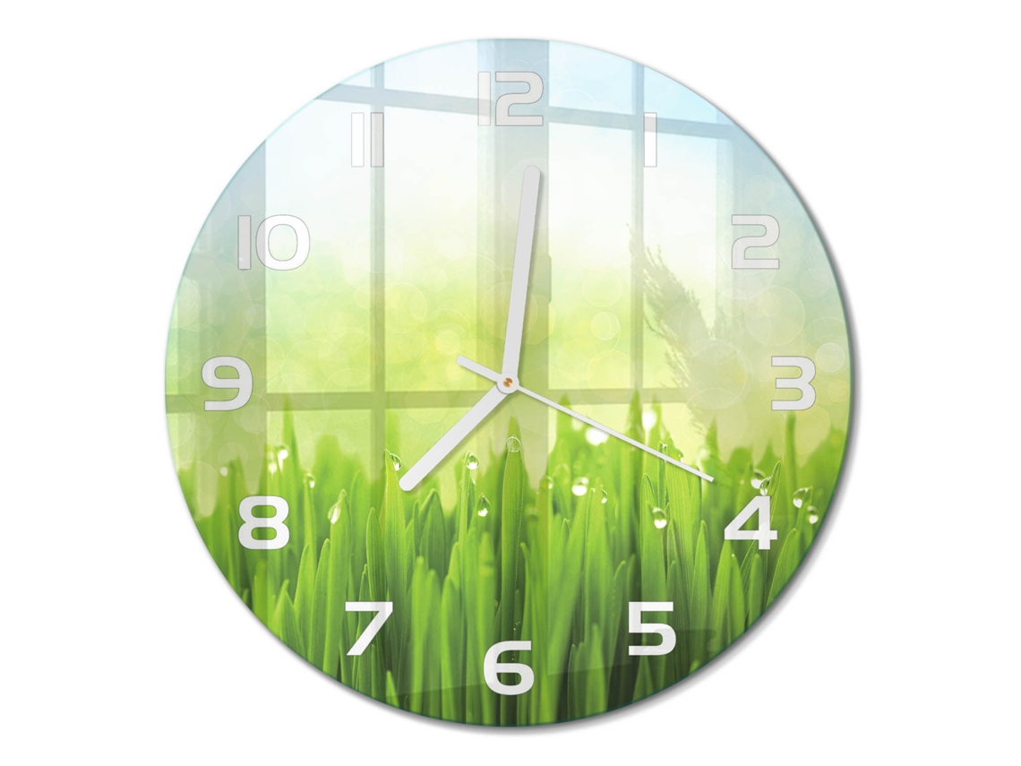 Relógio De Parede Verde Decorativo Quadrado Espelharte (30 Cm)