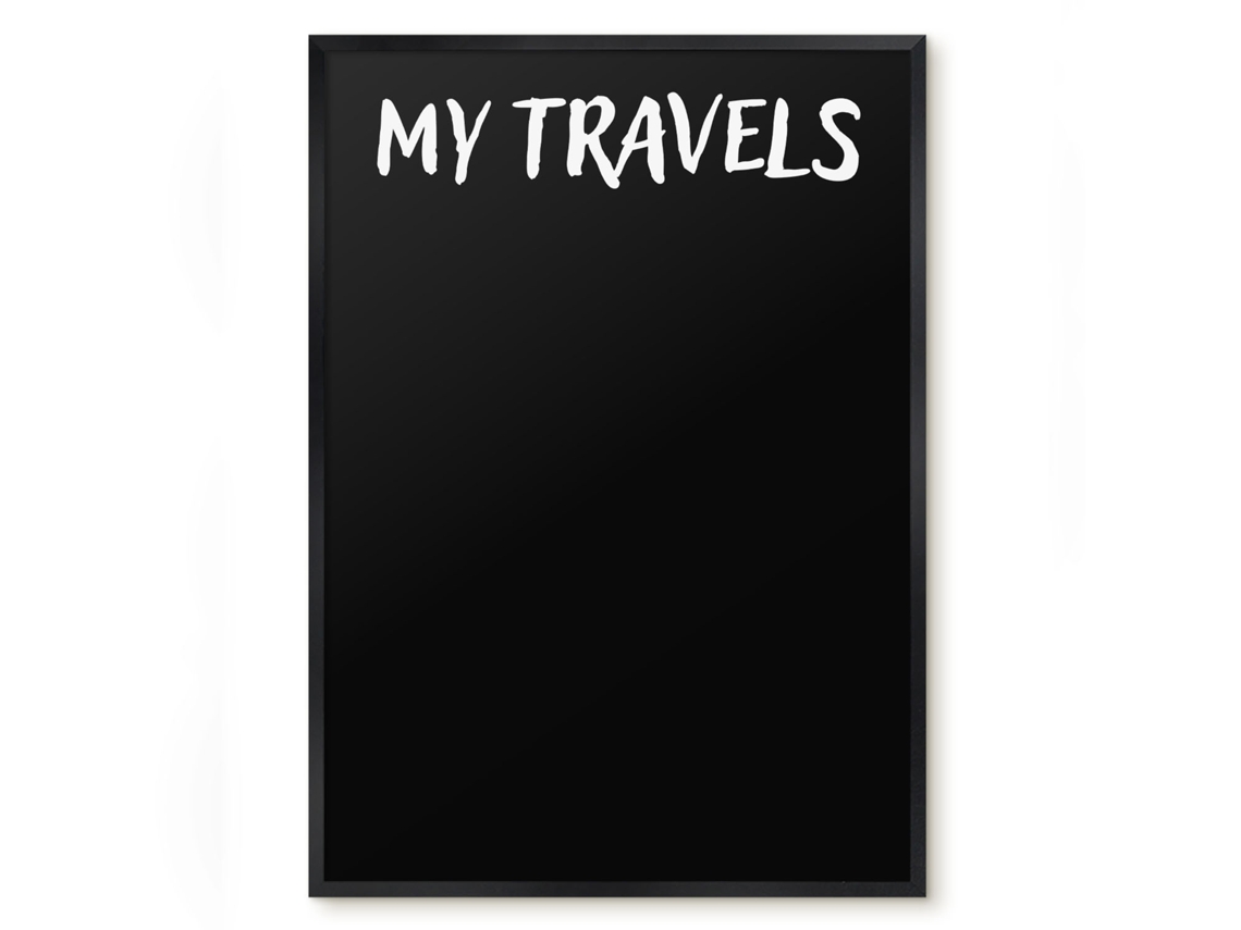 Magnetic Board For Wall My Travels For The Bedroom Espelharte (50x70 Cm)