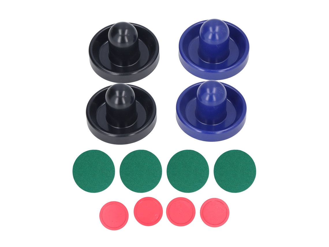 Mali 12pcs Acessórios de Air Hockey Mesa: 4 Pushers 96mm, 4 Discos 64mm e Preenchimentos Verdes