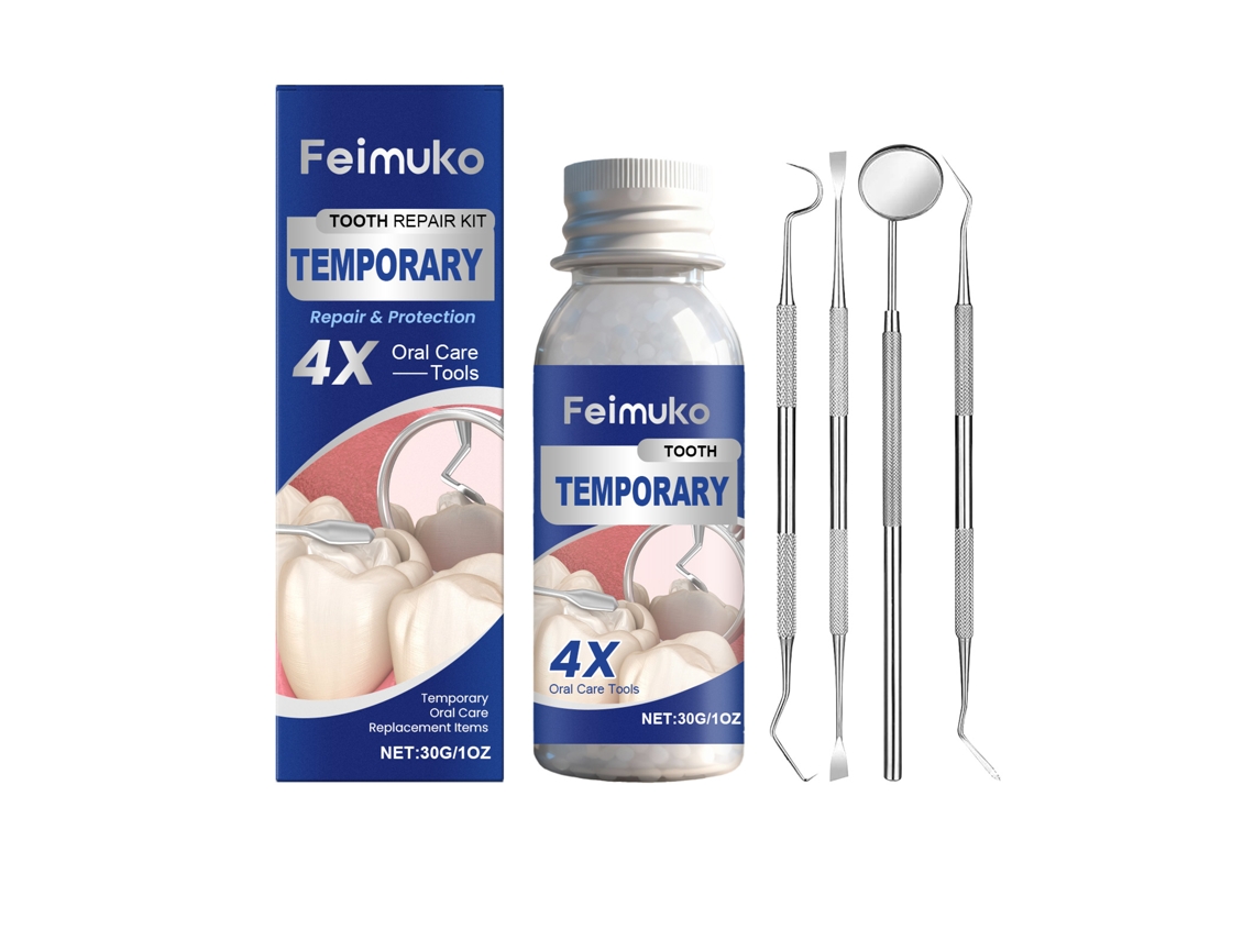 Kit Emergência para Reparo Dental Solução Temporária e Rápida para Dentes LAXISCREED