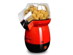 Pipoqueira De Ar Quente De 1100 W, Preparo Rápido Em 3 Minutos, Ideal Para Lanches Saudáveis, Com Copo Medidor.