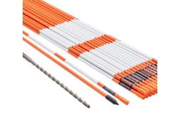 Marcadores de Entrada de Automóveis VEVOR 30 Pcs de 48 Polegadas 0 31 Polegadas de Diâmetro Postes de Fibra de Vidro Laranja