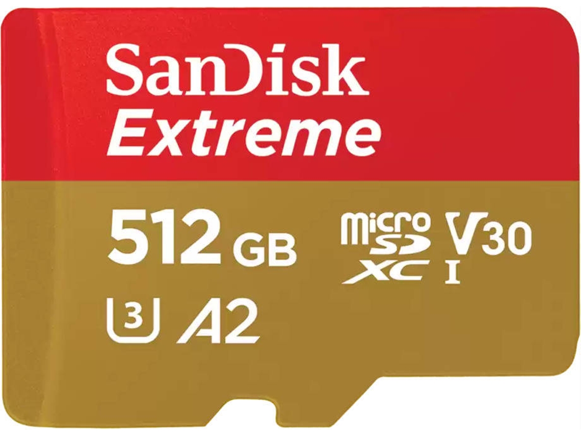 Cartão de Memória Micro SDXC SANDISK Extreme 512 GB