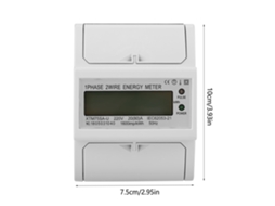 Contador Digital 220v 20 a 4p Din Rail (80)