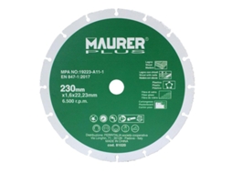 Disco de Corte Para Madeira e Plásticos Ø 230 X 1.6 mm MAURER