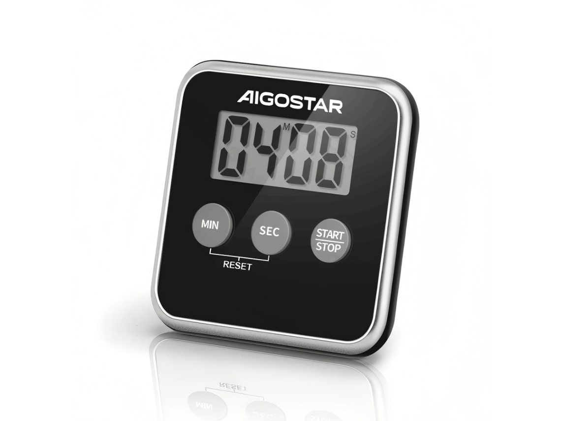 Timer Digital de Cozinha Aigostar, Cronômetro com Tela Grande para Cozimento e Panificação, Magnético SINI TECH STORE