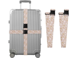Conjunto De 2 Cintas Para Bagagem Com Estampas Estrelas, Lua, Arco Íris E Nuvens Para Malas De Viagem, Acessórios Para