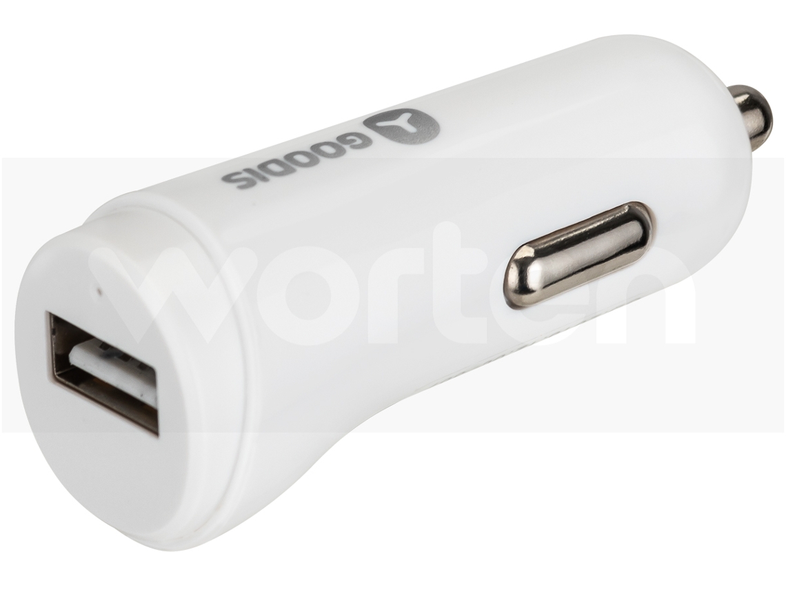 Adaptador Auto GOODIS 5V-1A Branco