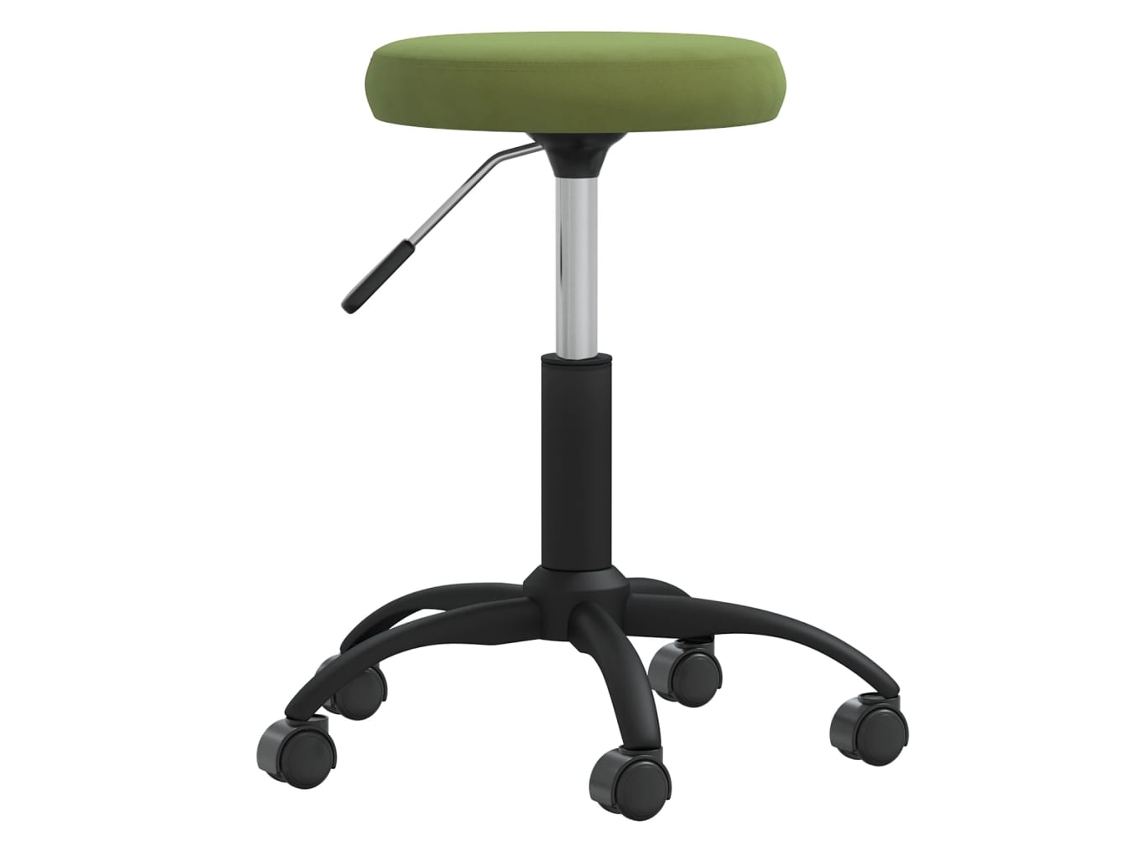 Vidaxl Cadeira De Jantar Veludo Verde-claro
