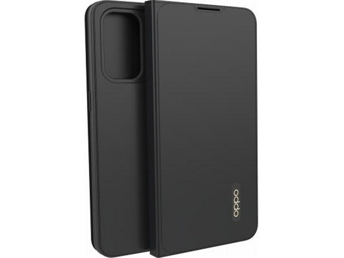 Capa Aba Cartões para Oppo Find X3 Lite OPPO Pele Sintética Preto