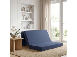 Vidaxl Sofá Cama Dobrável 140 X 67 X 45 Cm Azul