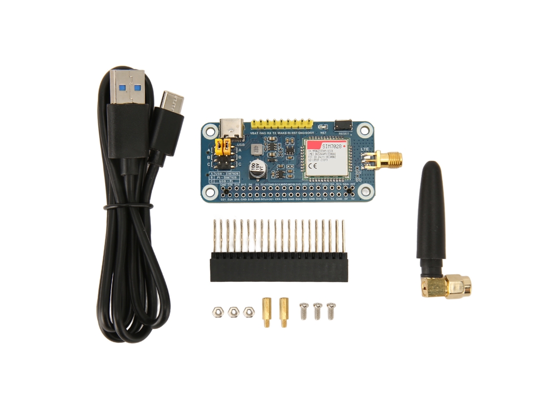 Placa de Expansão Sim7028 Hat para Raspi 2b 3b 4b com Antena Gsm | S/MARCA