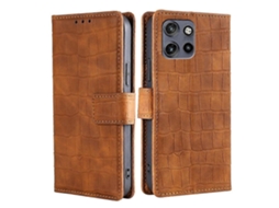 Capa De Couro Com Fecho Magnético Skin Feel Crocodile