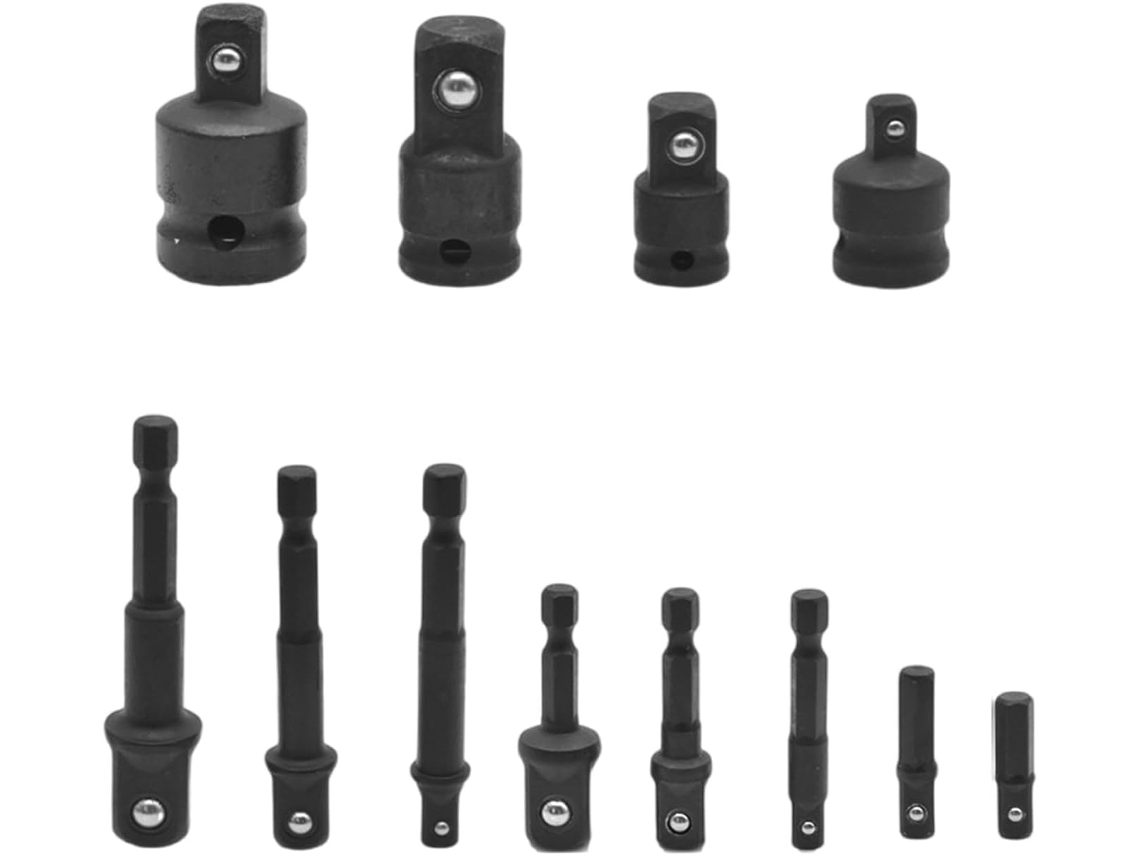 Kit Com 12 De Soquete Impacto Encaixe Broca, Fácil Usar Para