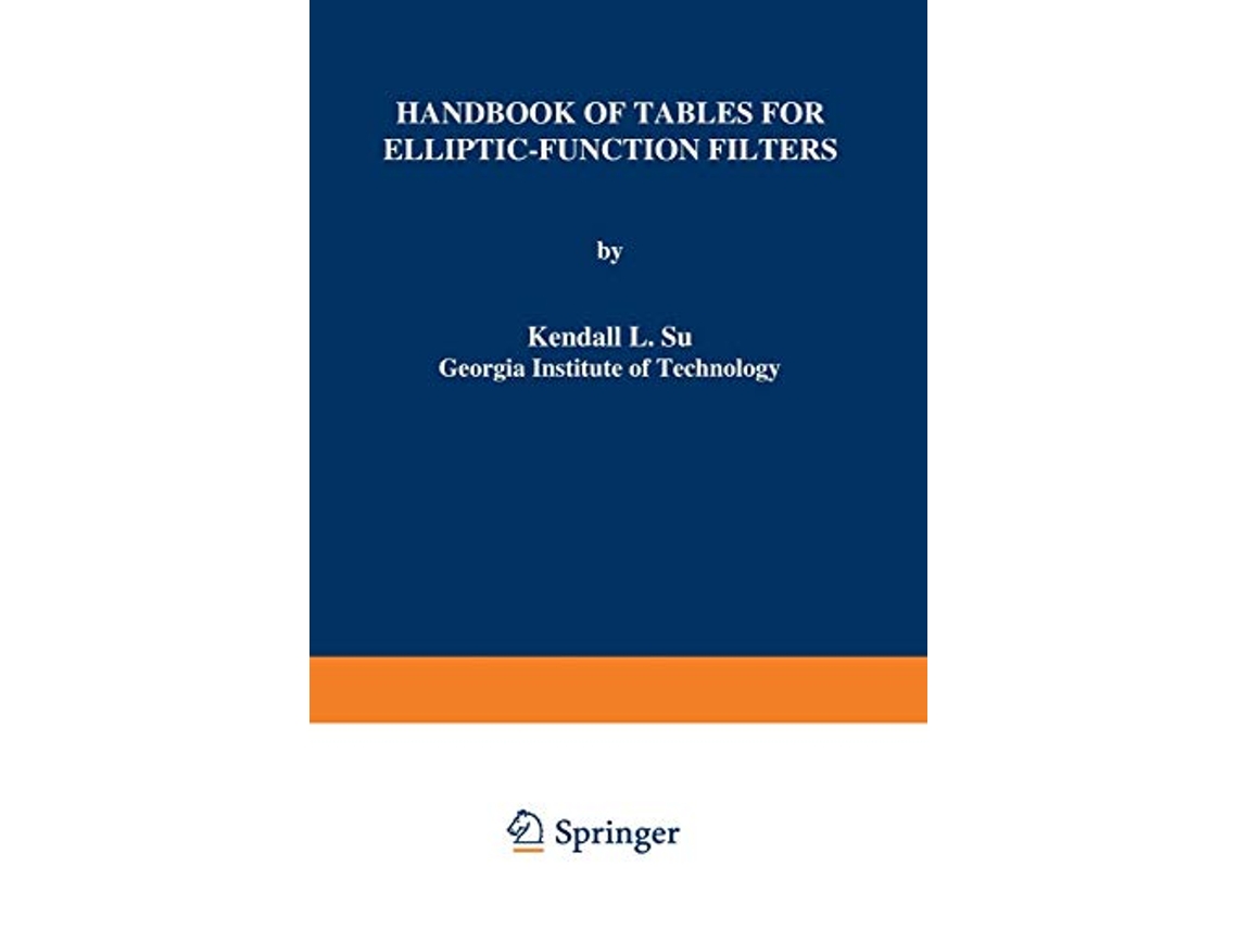 Livro Handbook of Tables for EllipticFunction Filters de KL Su (Inglês)