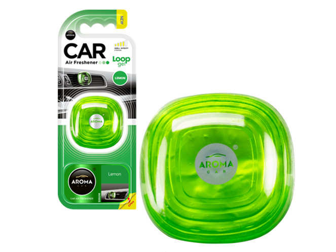 Ambientador de Carro AROMA CAR AC Loop Gel (Limão)