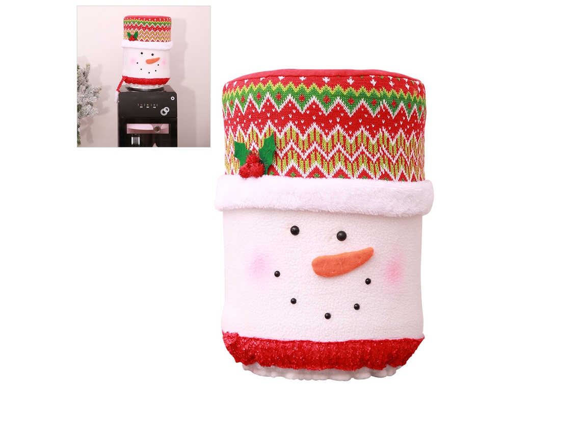 Capa de Tecido Reutilizável para Balde de Água Natal 37x25cm S/MARCA