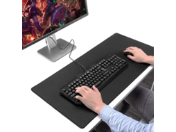 Mouse Pad Gamer Grande 90x40cm Preto Aquaforge