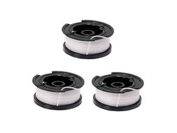 AF00949-BLACKDECKER Conjunto de 3 carretéis de reposição para aparadores de cordas - A6485-XJ - Linha de nylon 3 x 10 m - Linha 15 mm YWEI