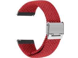 Bracelete Entrançada Ajustável para Huawei Watch 3 Vermelho