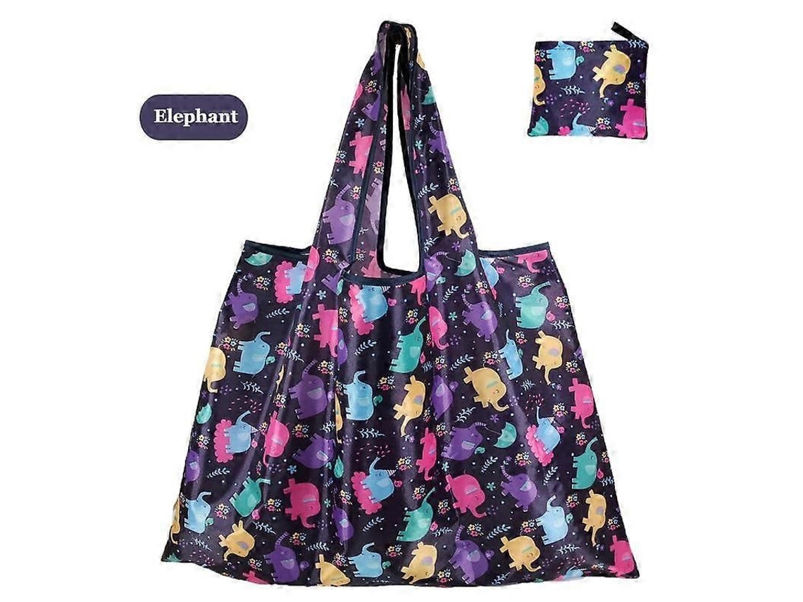 Bolsa Grande de Tecido Oxford Grosso, Ombro Grande, Ecológica, Reutilizável, Portátil, Feminina Dob Rável, Compras. GOKOCO