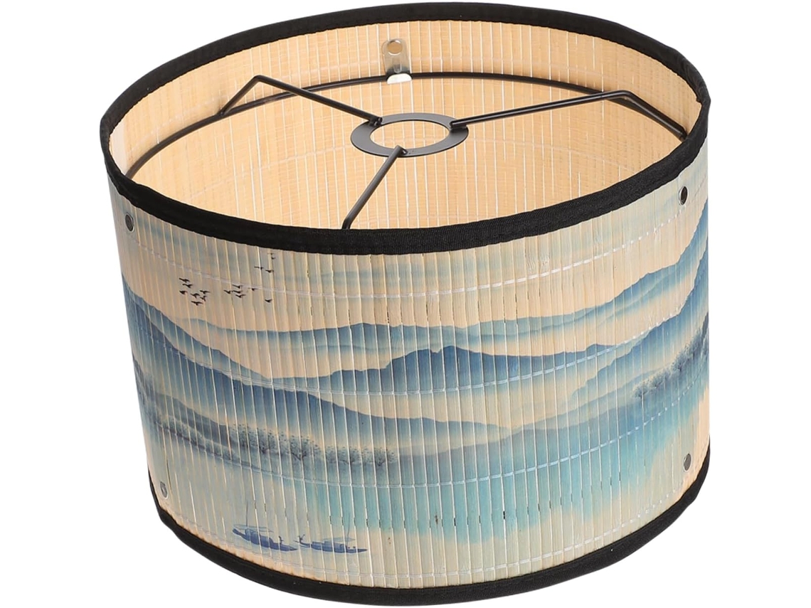 Luminária de Cabeceira de Bambu com Soquete E27. Design Elegante. SFUSHOS