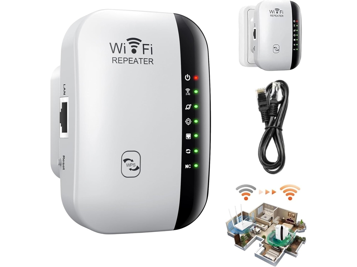 Lurelia Extensor Wi-fi, Amplificador De Sinal, Com Cabo De Internet, Tomada, Apoio Seguro