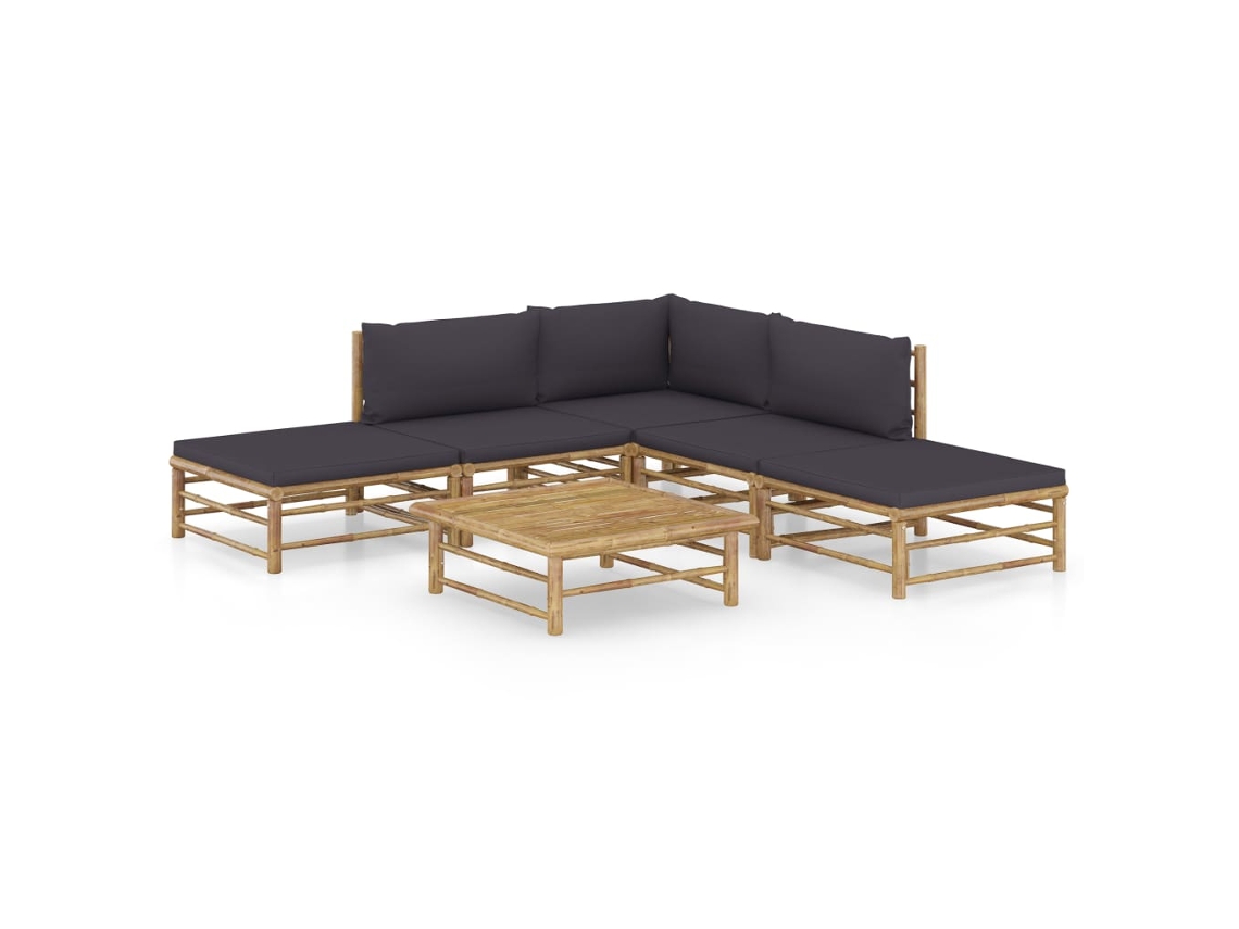 Garden Lounge Set, Garden Lounge Sets Vidaxl Cinzeto Bambu (n/a)