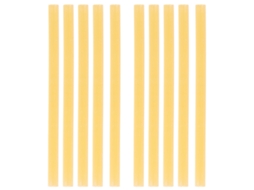 10 barras de cola termofusível, 11x200mm, alta adesão, para pistolas de cola, 60W, amarelo S/MARCA
