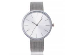 Relógio de Pulso Feminino Simples Elegante com Pulseira de Estêncil e Movimento de Quartzo
