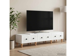 Vidaxl Gabinete para Tv com Gaveta Branco Brilhante 147 X 34,5 X 30 Cm