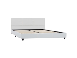 Estrutura de Cama 120x200 Cm Couro Artificial Branco MAISON EXCLUSIVE