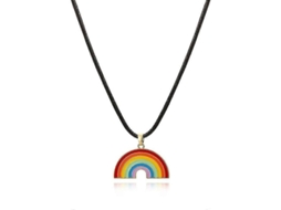 2026 collares de Pingente Arco íris Doce e Fashion com Pérolas e Fio para Festas e Presentes