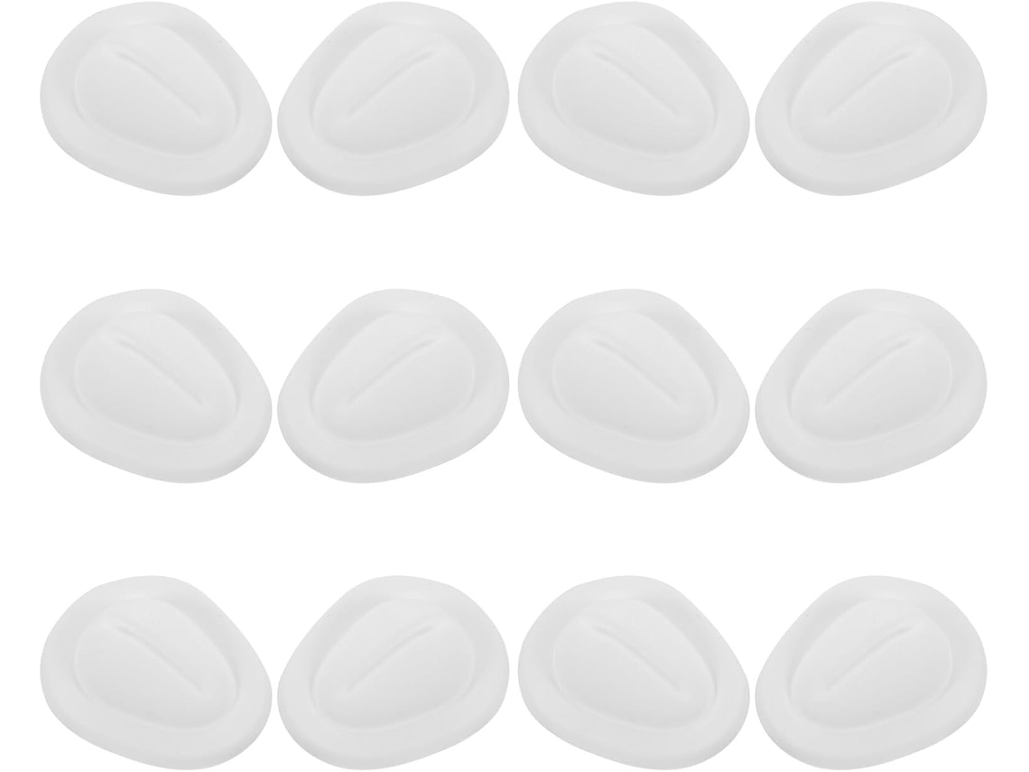 Conjunto de 12 estabilizadores de silicone autoadesivos antivibração para suporte de flocos.