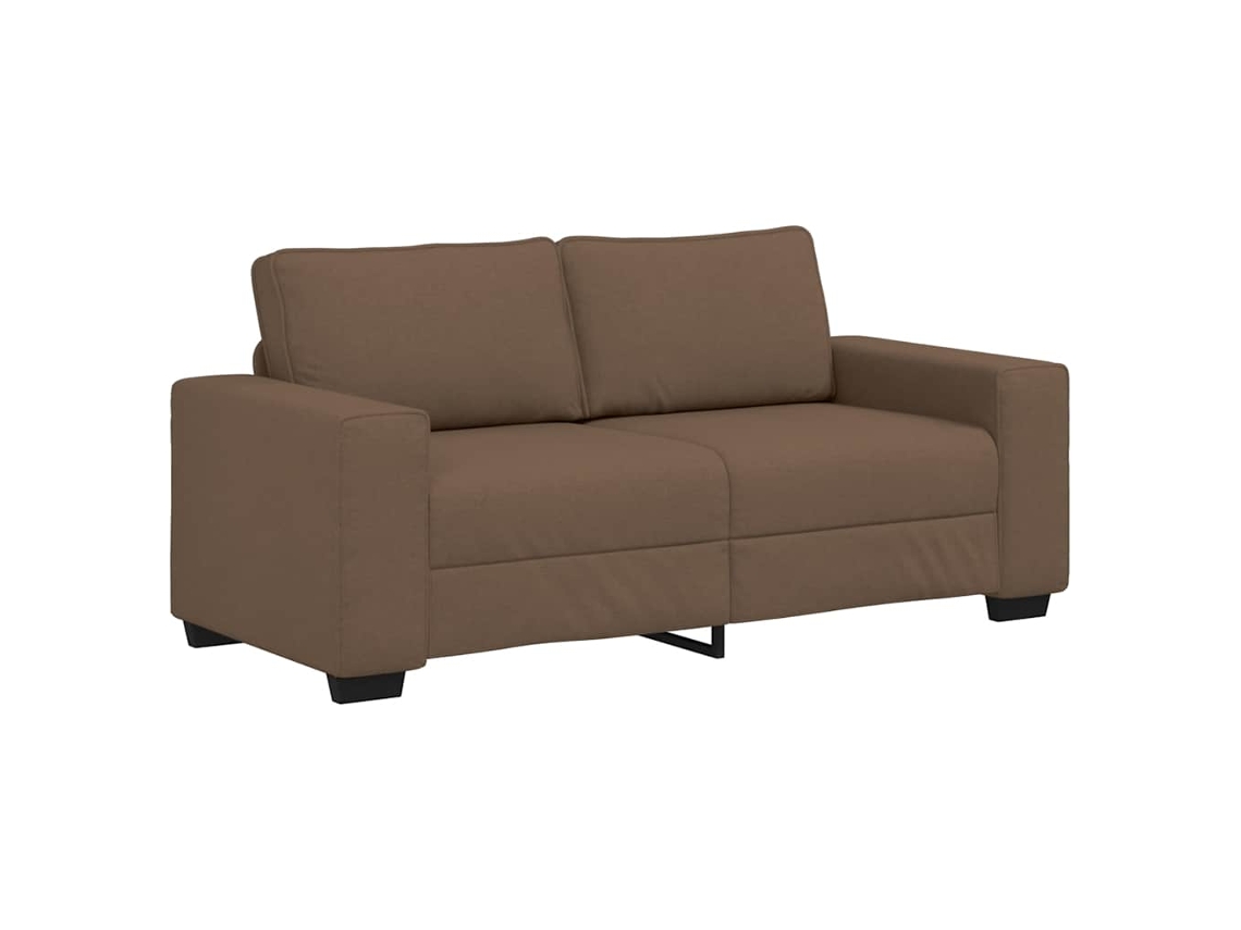 Sofá de 2 Lugares Marrom 180x77x82 Cm em Tecido MAISON EXCLUSIVE