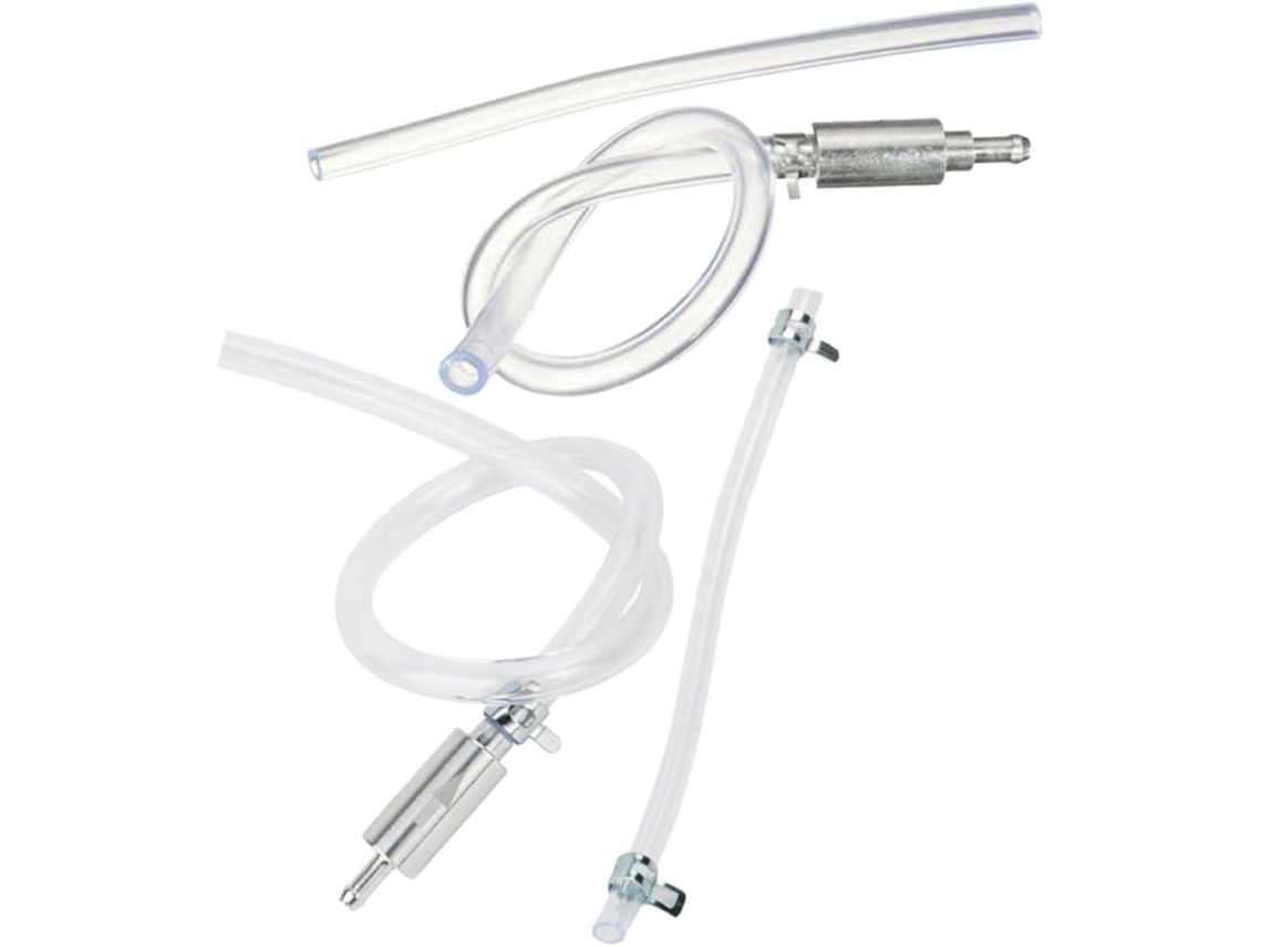 Kit De Purga De 2 Peças Com Mangueira De Aço Inoxidável E Válvula De Retenção (aço E Plástico)