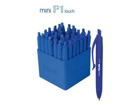 Exp 40 Canetas Mini P1 Touch Azul Milan