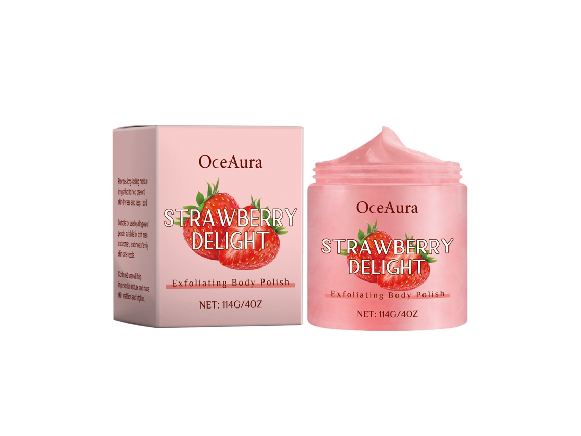 Gel Exfoliante Corporal Morango Suave para Pele Macia e Renovada LAXISCREED