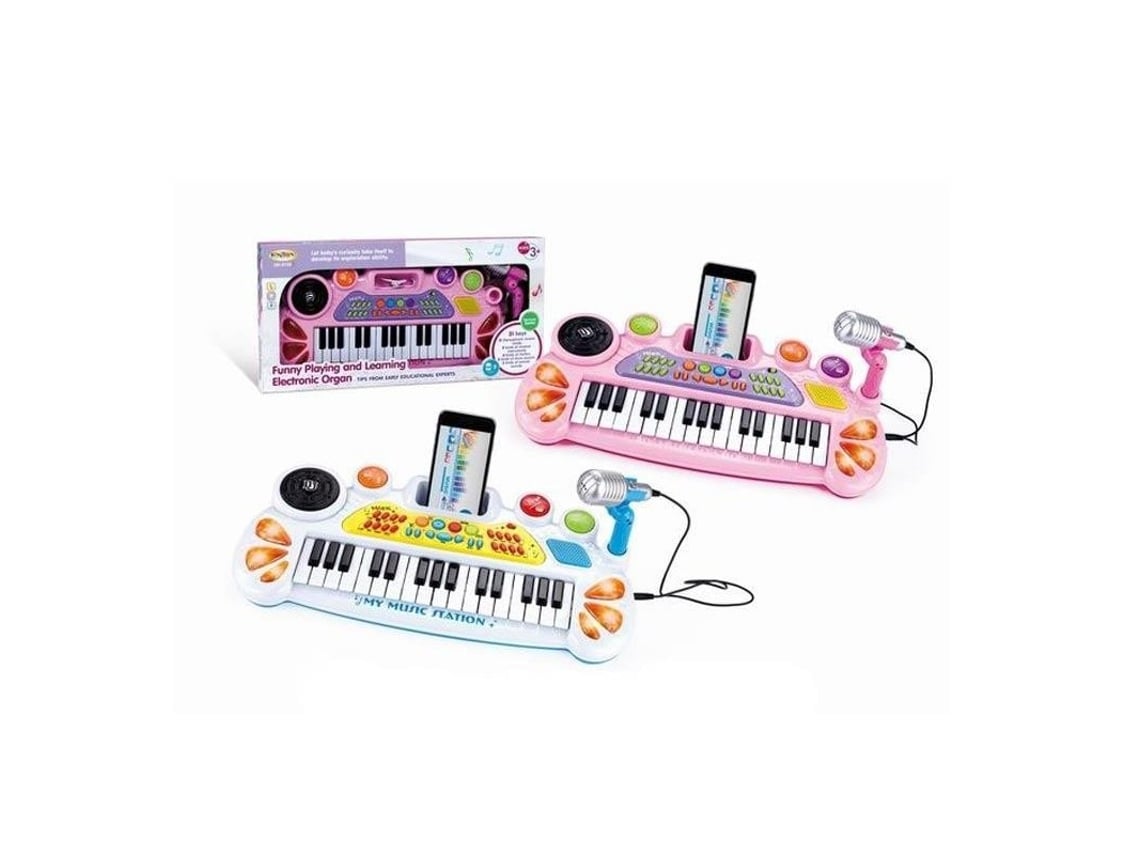 Piano Infantil com Microfone e Ligação MP3