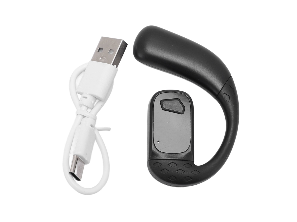 Fone De Ouvido Sem Fio Aberto Bluetooth 5.4 Com Microfone Para Corrida Esporte T30pro Display Digital Preto
