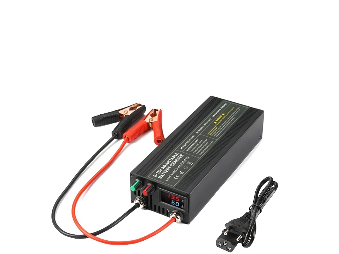 Carregador Lifepo4, Ajustável Em Corrente/tensão, Máximo 60a,60a Cl Clip Oem