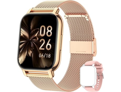 Smartwatch Para Mulheres, Smartwatch Com Chamadas, Presso Arterial, Frequncia Respiratria, Frequncia Cardaca, Oxignio No Sangue, Sono Jaicom